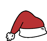 Christmas Hat Red Hat Sticker - Christmas Hat Red Hat Santa Hat Stickers