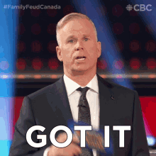 Got It Family Feud Canada GIF - Got It Family Feud Canada I Understand GIFs
