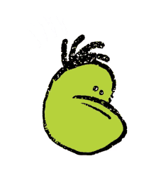 green bean screaming ahh shocked emoji