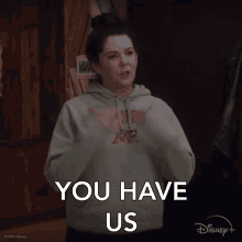You Have Us Alex Morrow GIF - You Have Us Alex Morrow The Mighty Ducks Game Changers GIFs