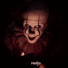 Pennywise Hello GIF - Pennywise Hello It GIFs