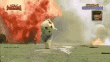 running explosion