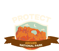 Protect More Parks Camping Sticker - Protect More Parks Camping Protect Arches National Park Stickers