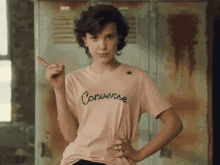 Finger Wag - Millie Bobby Brown X Converse Gif GIF - Millie Bobby Brown No Sassy GIFs
