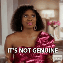 Its Not Genuine Wendy Osefo GIF - Its Not Genuine Wendy Osefo Real Housewives Of Potomac GIFs