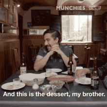 Look This Is A Tarantula And This Is The Dessert My Brother GIF - Look This Is A Tarantula And This Is The Dessert My Brother Putting Food Plates Down GIFs