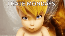 Tinkerbell I Hate Mondays GIF - Tinkerbell I Hate Mondays Grumpy GIFs
