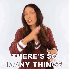 Theres So Many Things Shea Whitney GIF - Theres So Many Things Shea Whitney Plenty Of Things GIFs