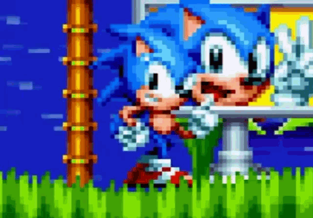 sonic the hedgehog poses