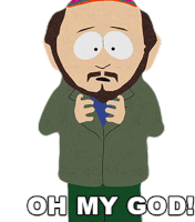 Oh My God Gerald Broflovski Sticker - Oh My God Gerald Broflovski South Park Stickers