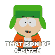 that son of a bitch kyle south park wtf angry