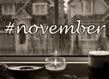 November Vibes GIF - November Rainy Candle GIFs