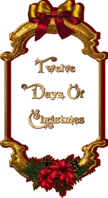 twelve days of christmas poinsettia