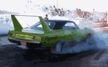 Plymouth Superbird Burnout GIF - Plymouth Superbird Burnout Tire Smoke GIFs
