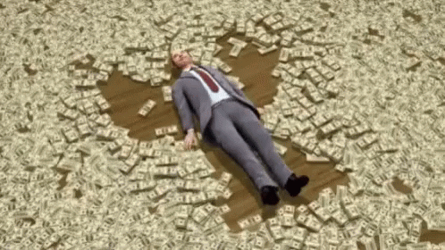Guy In Corporate Suit Swimming In Money GIF - Guy In Corporate Suit  Swimming In Money Starfish In Money - Discover & Share GIFs