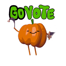 go vote dancing pumpkin pumpkin halloween spooky