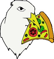 Seagull Pizza Stealing Debating Sticker - Seagull Pizza Stealing Debating Seagull Pizza Stickers