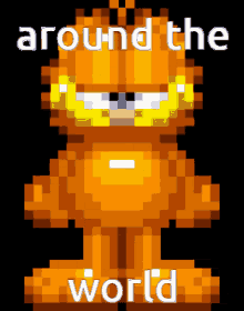 Garfield Around The World GIF - Garfield Around The World Spin GIFs
