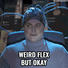 Weird Flex But Okay Late Night With Seth Meyers GIF - Weird Flex But Okay Late Night With Seth Meyers Unimpressed GIFs