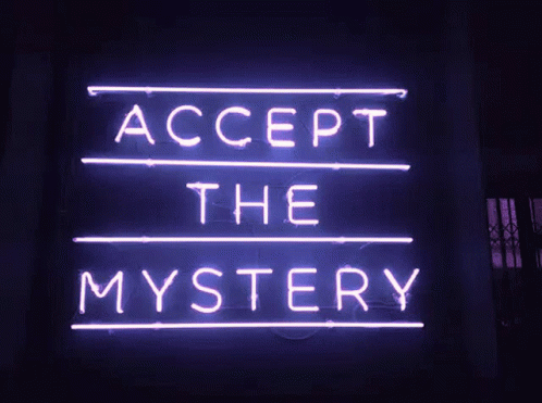 Neon Quote GIF - Neon Quote Accept The Mystery - Discover & Share GIFs