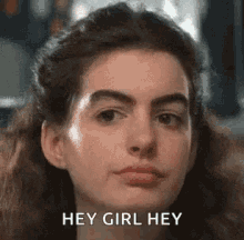 Anne Hathaway Eyebrows GIF - Anne Hathaway Eyebrows Flirting GIFs