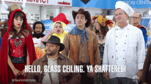 Hello Glass Ceiling GIF - Hello Glass Ceiling Shattered GIFs