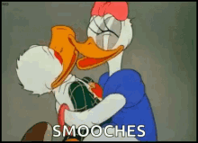 Smooches Donald Duck GIF - Smooches Donald Duck Daisy Duck GIFs