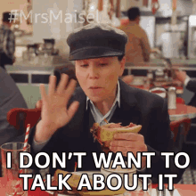 I Dont Want To Talk About It Susie Myerson GIF - I Dont Want To Talk About It Susie Myerson The Marvelous Mrs Maisel GIFs