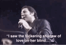 I Saw The Flickering Shadow Of Love On Her Blind Singing GIF - I Saw The Flickering Shadow Of Love On Her Blind Love On Her Blind Love GIFs