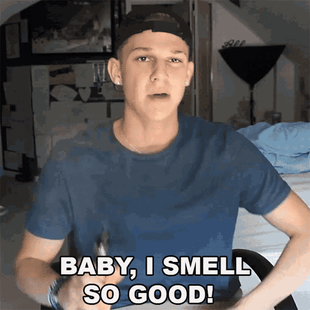 Baby I Smell So Good Conner Bobay GIF - Baby I Smell So Good Conner ...