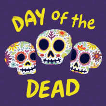 Day Of The Dead Día De Los Muertos GIF - Day Of The Dead Día De Los Muertos Sugar Skulls GIFs