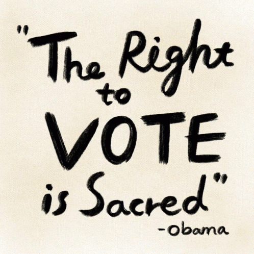 The Right To Vote Is Sacred Vote GIF - The Right To Vote Is Sacred Right To Vote Vote GIFs