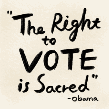 The Right To Vote Is Sacred Votes GIF - The Right To Vote Is Sacred Right To Vote Vote GIFs
