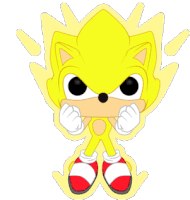 Super Sonic Sticker - Super Sonic Funko Stickers