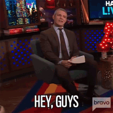 Hey Guys Andy Cohen GIF - Hey Guys Andy Cohen Watch What Happens Lives GIFs