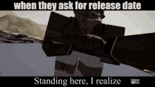 Release Date Standing Here GIF - Release Date Standing Here Raiden GIFs