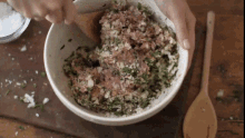 Stuffing Making Stuffing GIF - Stuffing Making Stuffing Cooking Thanksgiving GIFs