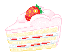 Strawberry Cake Cheesecake Sticker - Strawberry Cake Cheesecake Dessert Stickers