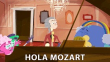 Hola Mozart Saludos GIF - Hola Mozart Saludos Espantar GIFs