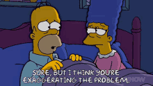 I Think You'Re Exaggerating The Problem GIF - Exaggerating Problem Marge Simpson GIFs