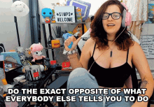 Do The Exact Opposite Of What Everybody Else Tells You To Do Delightfullydani GIF - Do The Exact Opposite Of What Everybody Else Tells You To Do Delightfullydani Dont Follow Crowds GIFs