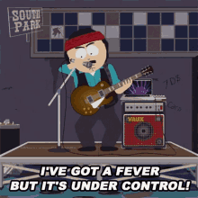 Ive Got A Fever But Its Under Control Randy Marsh GIF - Ive Got A Fever But Its Under Control Randy Marsh South Park GIFs