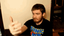 Sonic Shirt Wipe Hand GIF - Sonic Shirt Wipe Hand GIFs