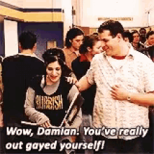Lizzy Caplan Out Gayed GIF - Lizzy Caplan Out Gayed Mean Girls GIFs