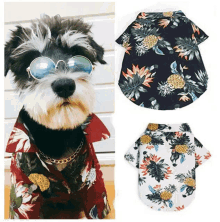 Dog Hawaiian Shirts Hawaiian Fabric GIF - Dog Hawaiian Shirts Hawaiian Fabric GIFs