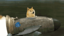 Doge With Rocket GIF - Doge Rocket GIFs