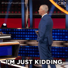 Im Just Kidding Gerry Dee GIF - Im Just Kidding Gerry Dee Family Feud Canada GIFs