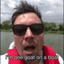 Jimmy Fallon Goat GIF - Jimmy Fallon Goat Boat GIFs