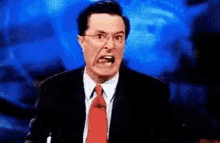 Stephen Colbert / Indignado / ódio / Raiva GIF - Stephen Colbert Angry Hate GIFs