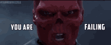 Red Skull You Are Failing GIF - Red Skull You Are Failing Failure GIFs